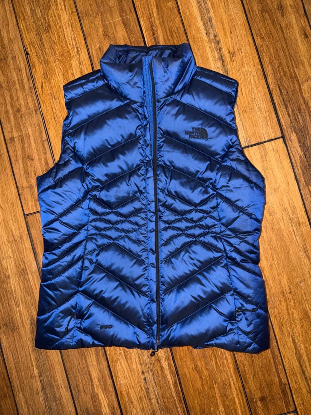 The North Face Blue Quilted Down Vest